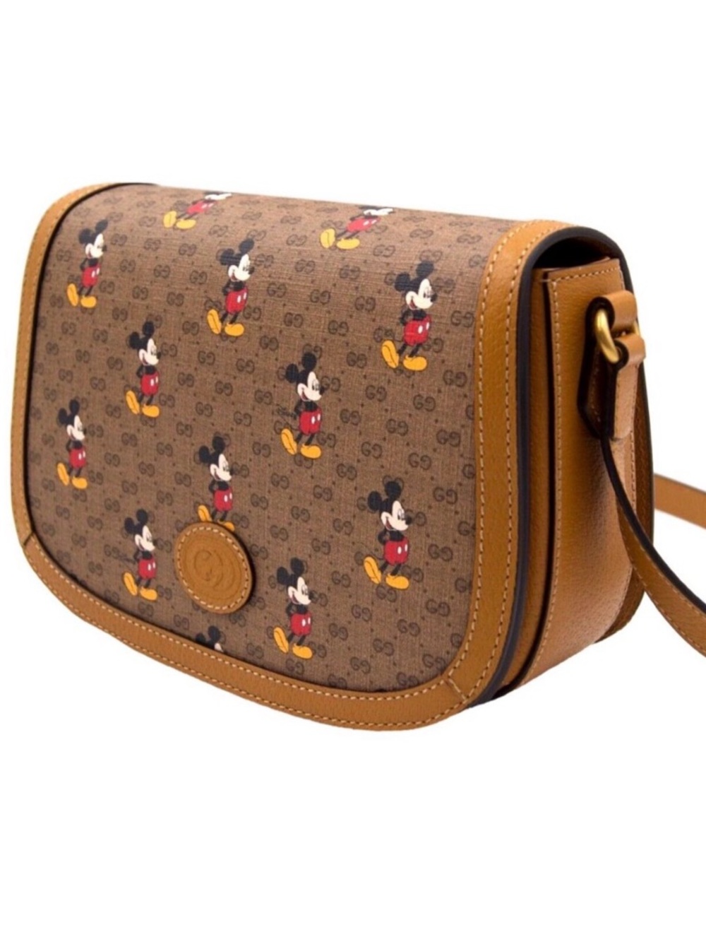 Gucci x Disney Mickey Mouse Small GG Supreme Crossbody Bag - Picture 3 of 13